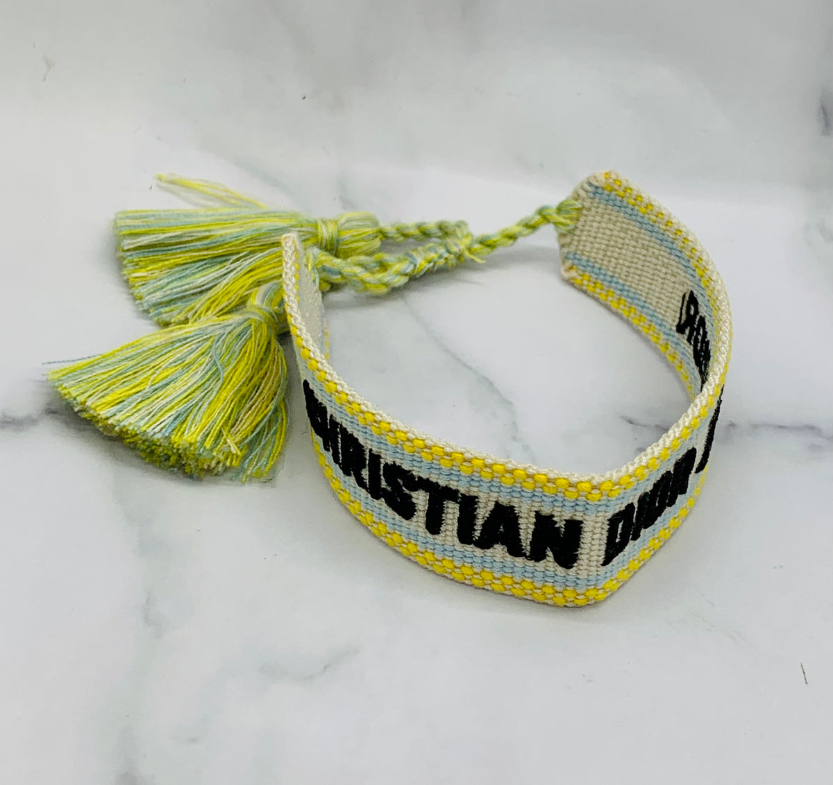 CHRISTIAN DIOR Fabric Friendship Bracelet - Pre owned