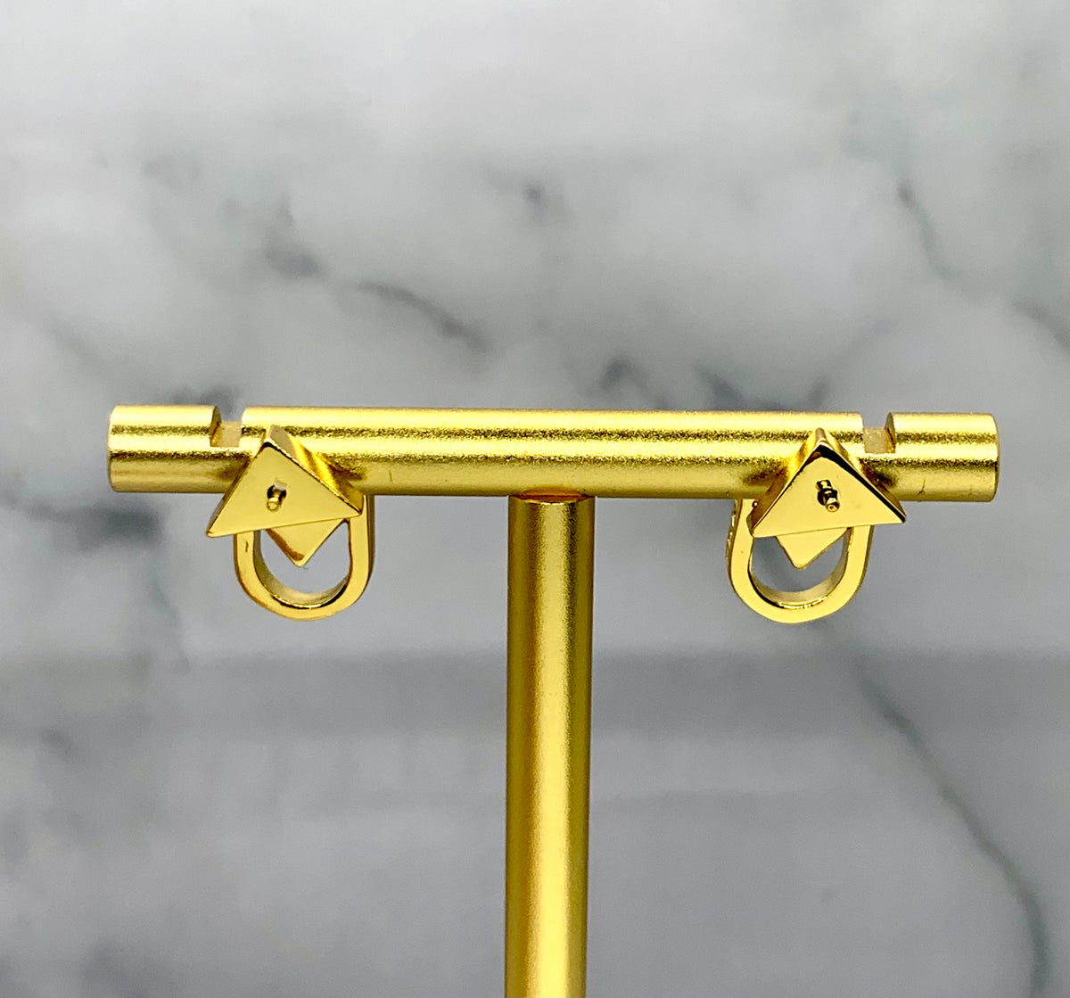 PRADA Triangle Shaped Earrings - Pre owned