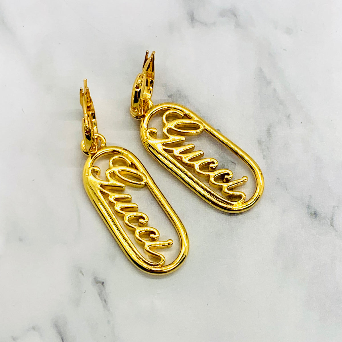 GUCCI Signature Pendant Earrings - Pre owned