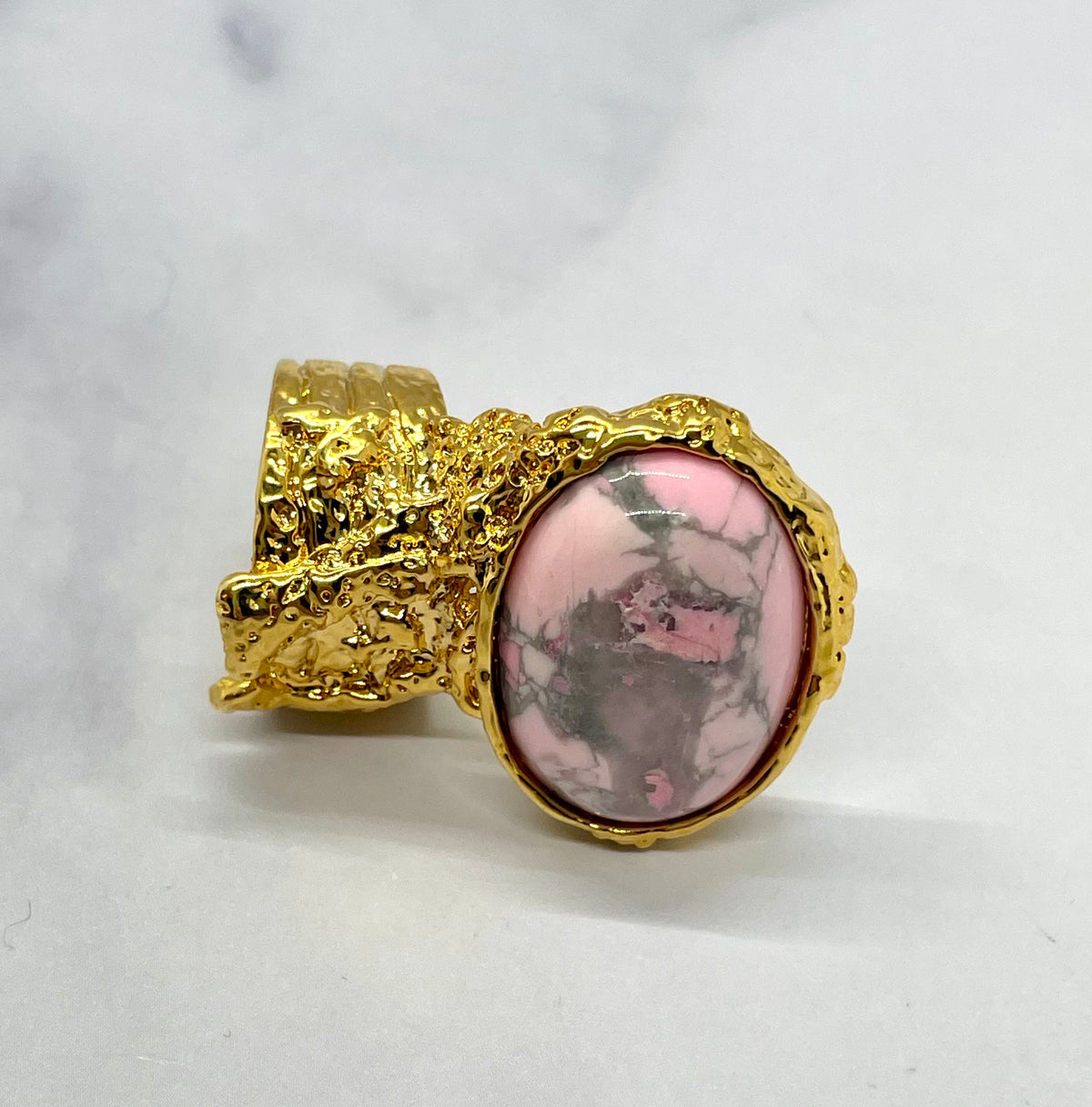 YSL YVES SAINT LAURENT Vintage Stone Ring Size 7 - Pre owned