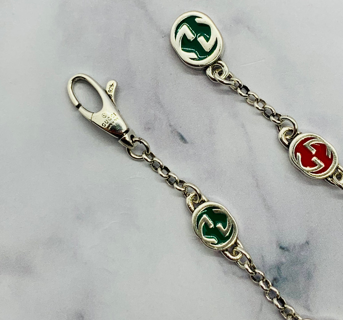 GUCCI GG Colorful Chain Bracelet - Pre owned