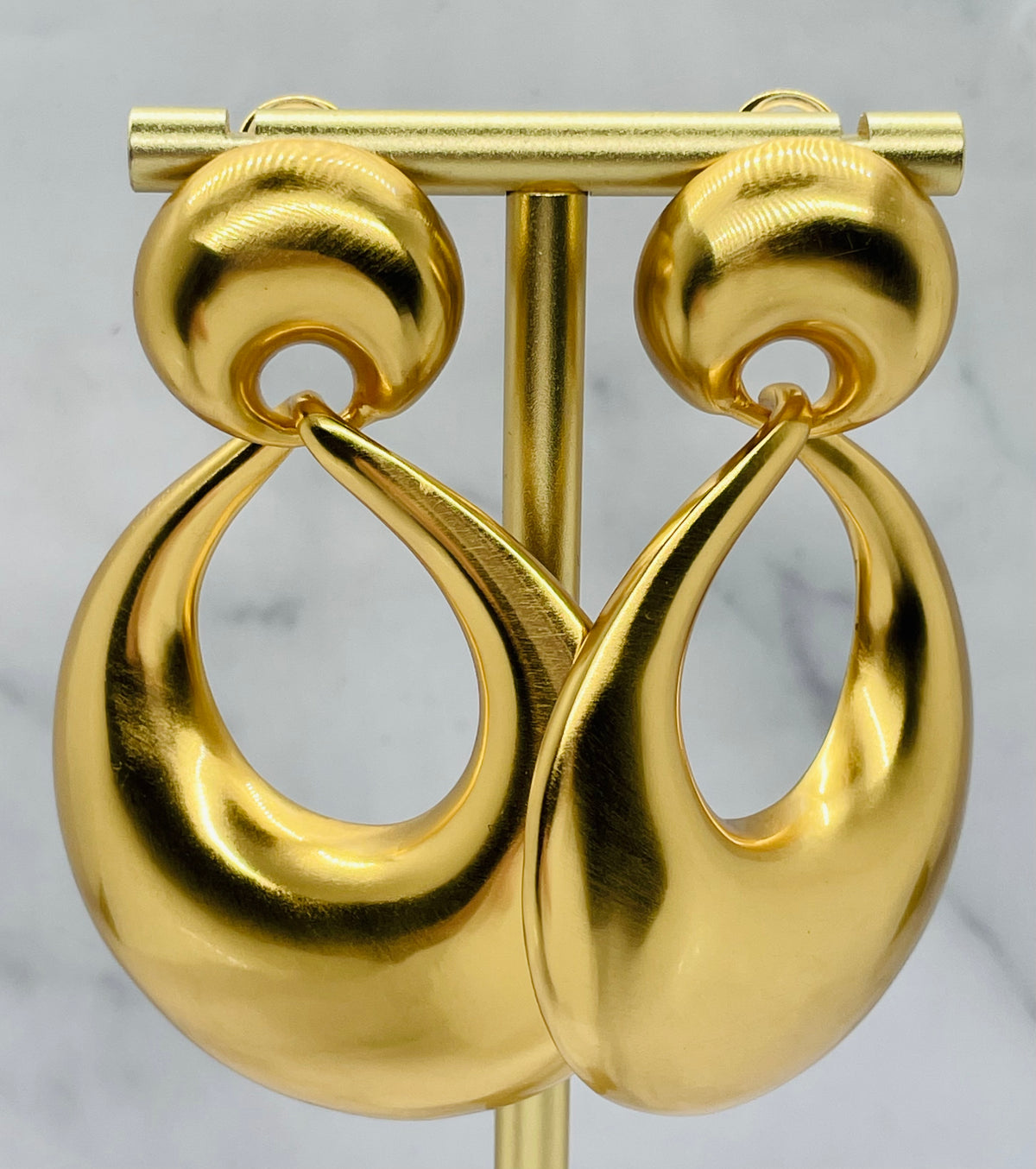 YVES SAINT LAURENT Clip On Statement Earrings - Pre owned