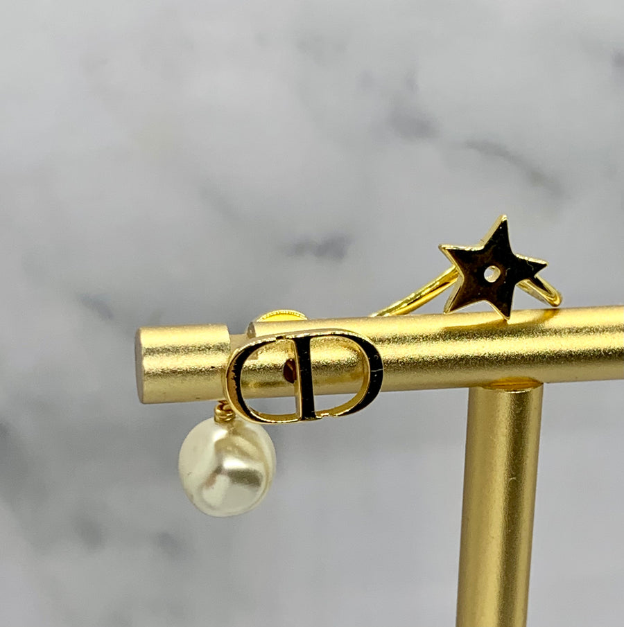 CHRISTIAN DIOR CD Single Climber Earring - Pre owned