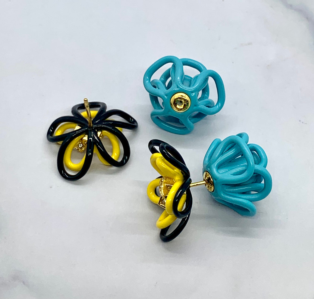 BOTTEGA VENETA Flower Earrings - Pre owned