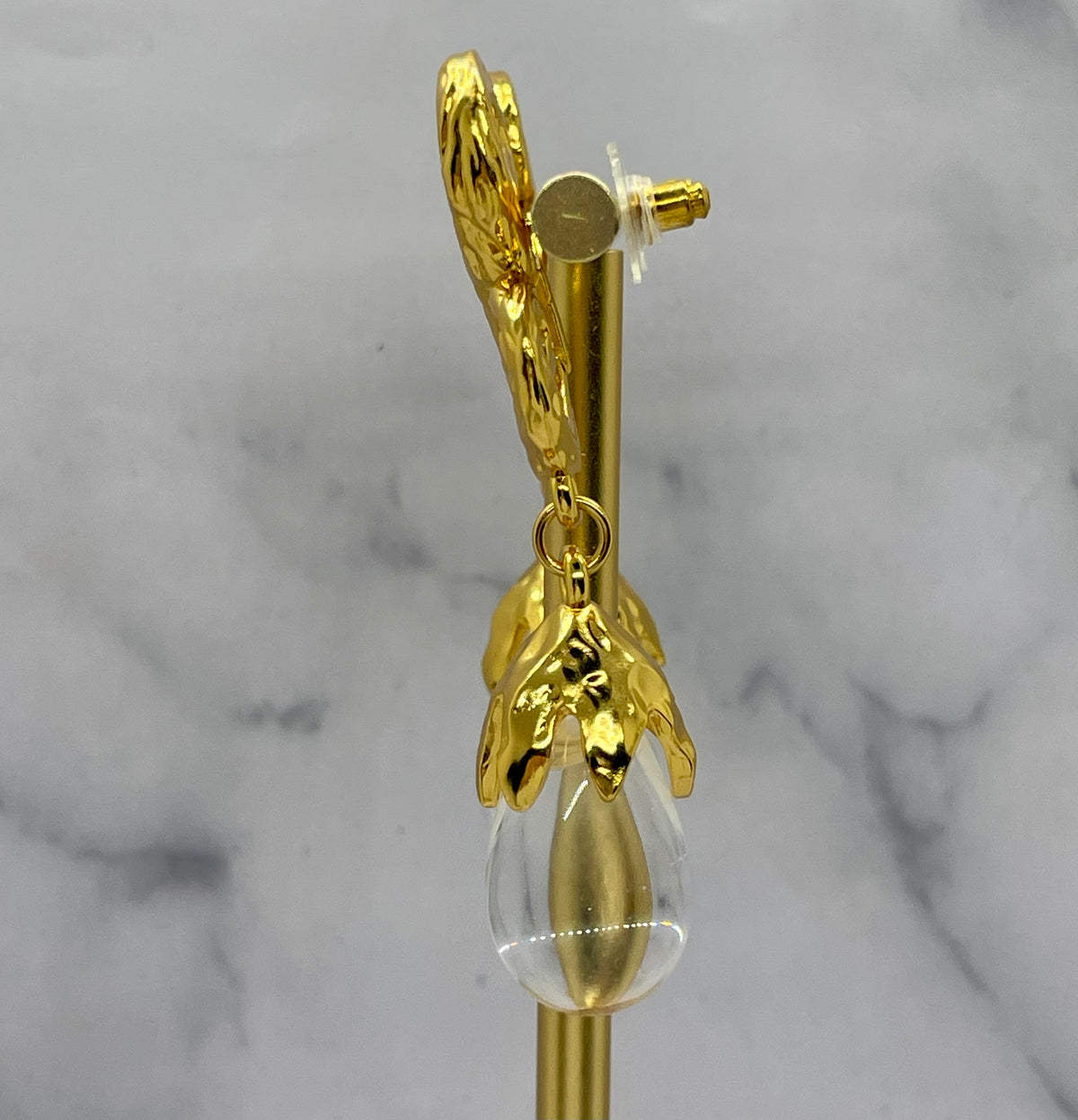 YSL YVES SAINT LAURENT Acrylic Pendant Earrings - Pre owned