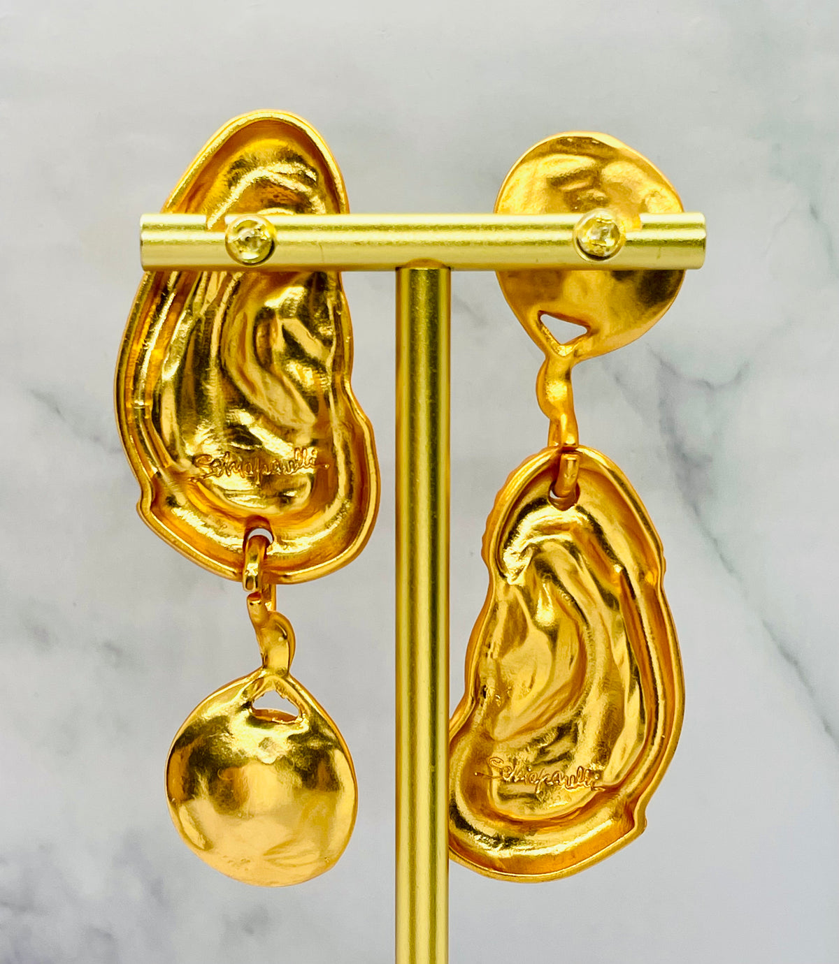 SCHIAPARELLI Rhinestone Statement Earrings - Pre owned