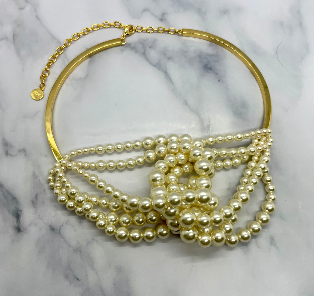 CHRISTIAN DIOR Pearl Statement Necklace - Pre owned