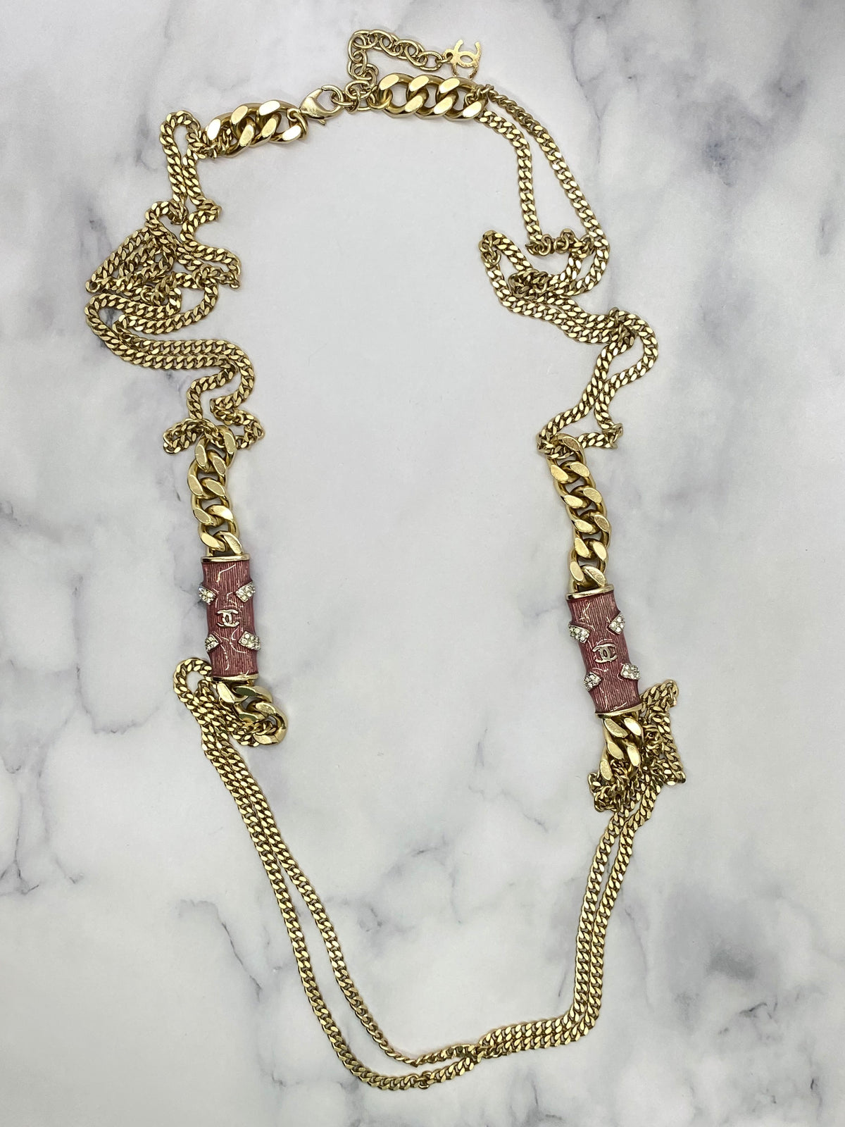 CHANEL CC Statement Chain Necklace - USED
