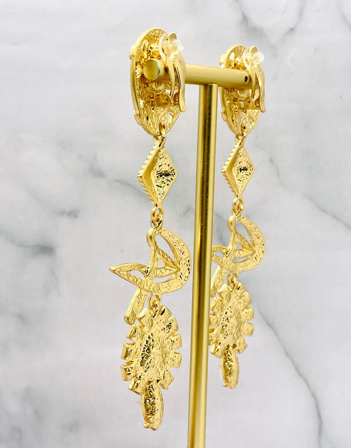 CHRISTIAN LACROIX Monogram Pendant Earrings - Pre owned