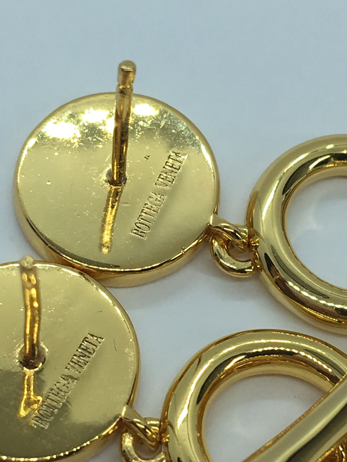 BOTTEGA VENETA Gold & Silver Adjustable Earrings - Pre owned