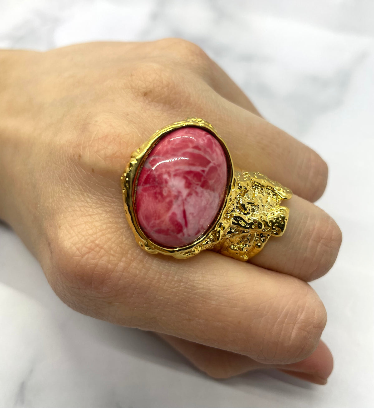YSL YVES SAINT LAURENT Vintage Stone Ring Size 7 - Pre owned