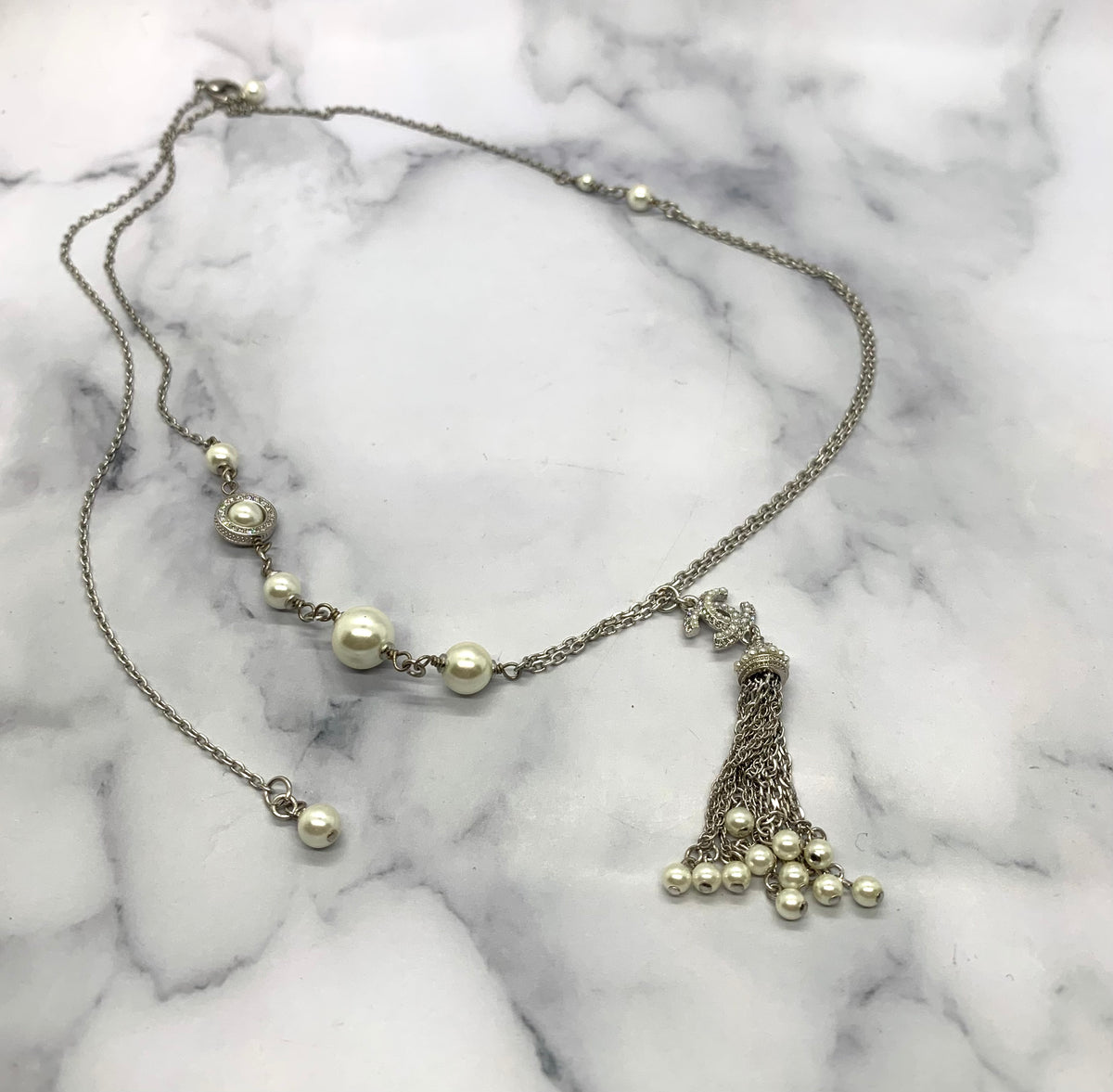 CHANEL CC Tassel Necklace - USED