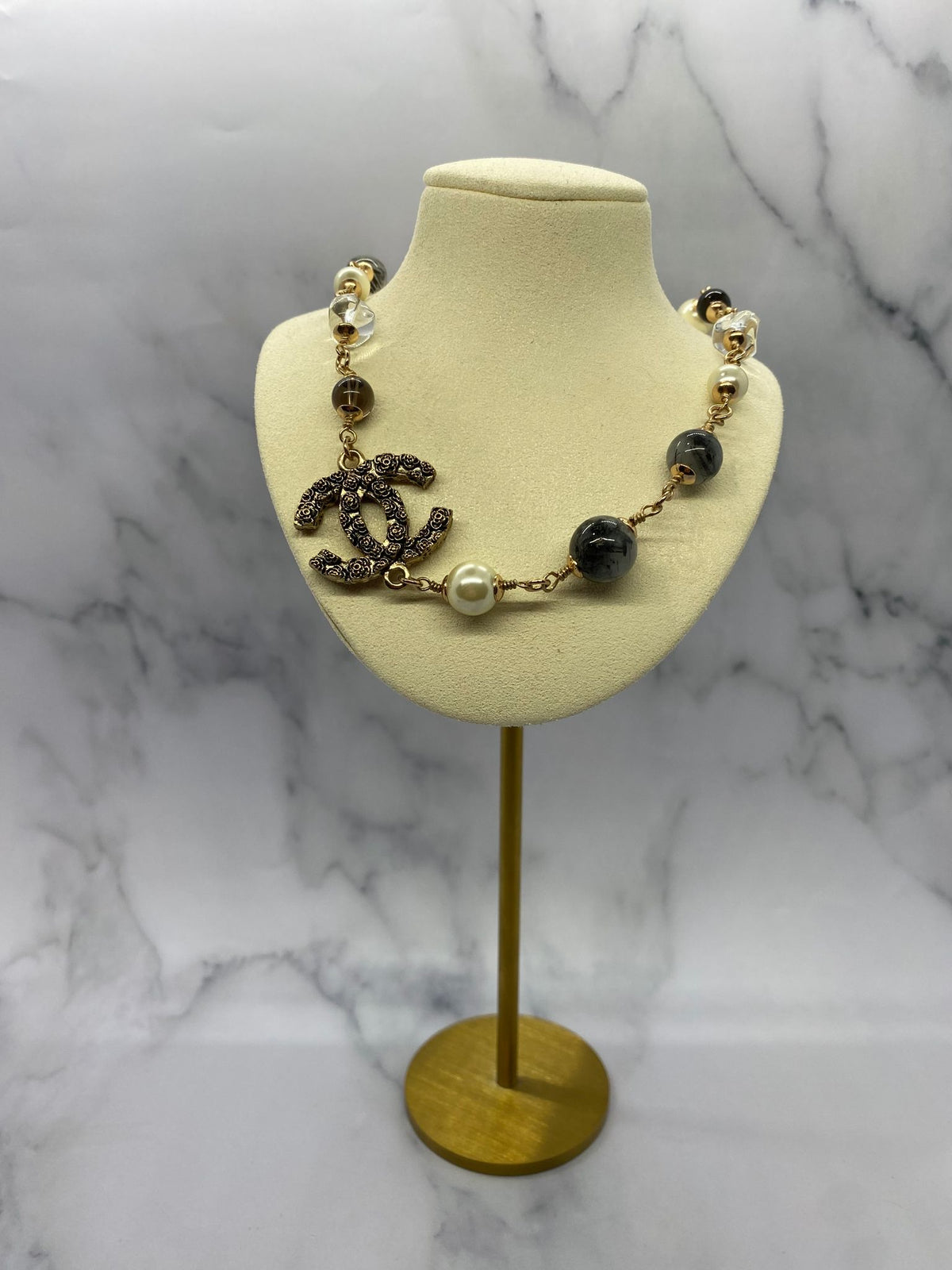 CHANEL CC Short Charm Necklace - Pre owned