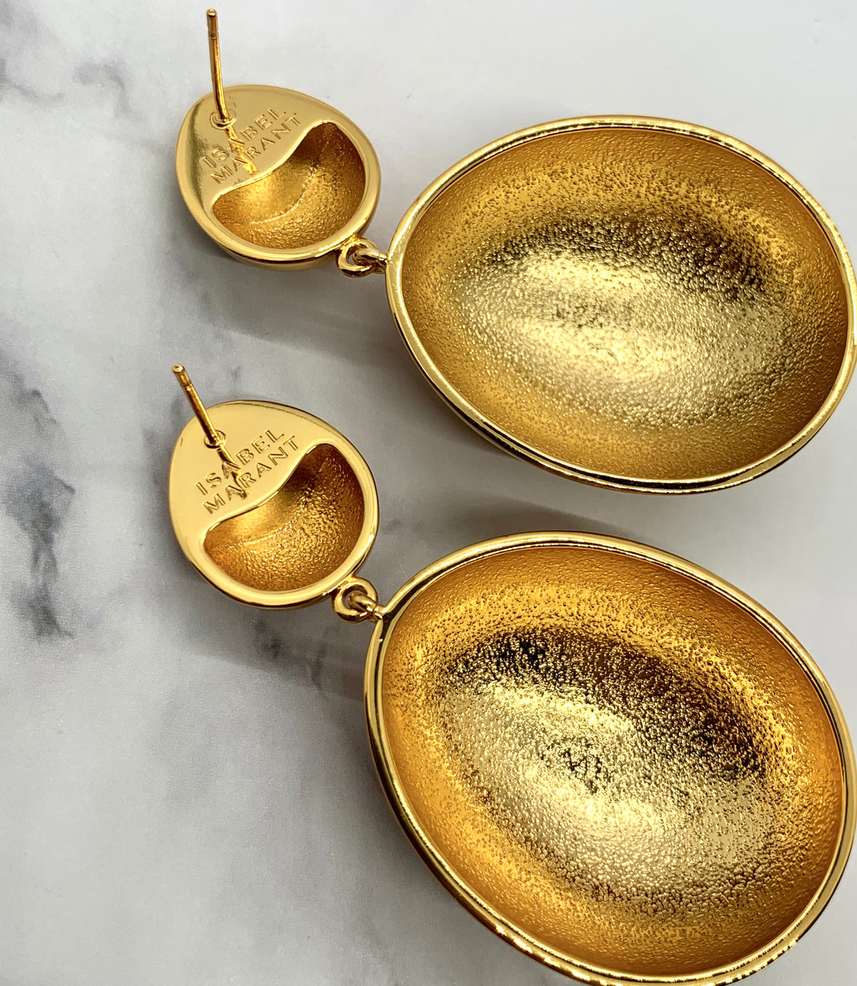 ISABEL MARANT Gold Tone Pendant Earrings - Pre owned