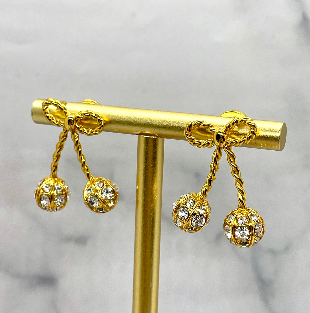 Valentino Garavani Cherryfic Rhinestone Earrings - Pre owned