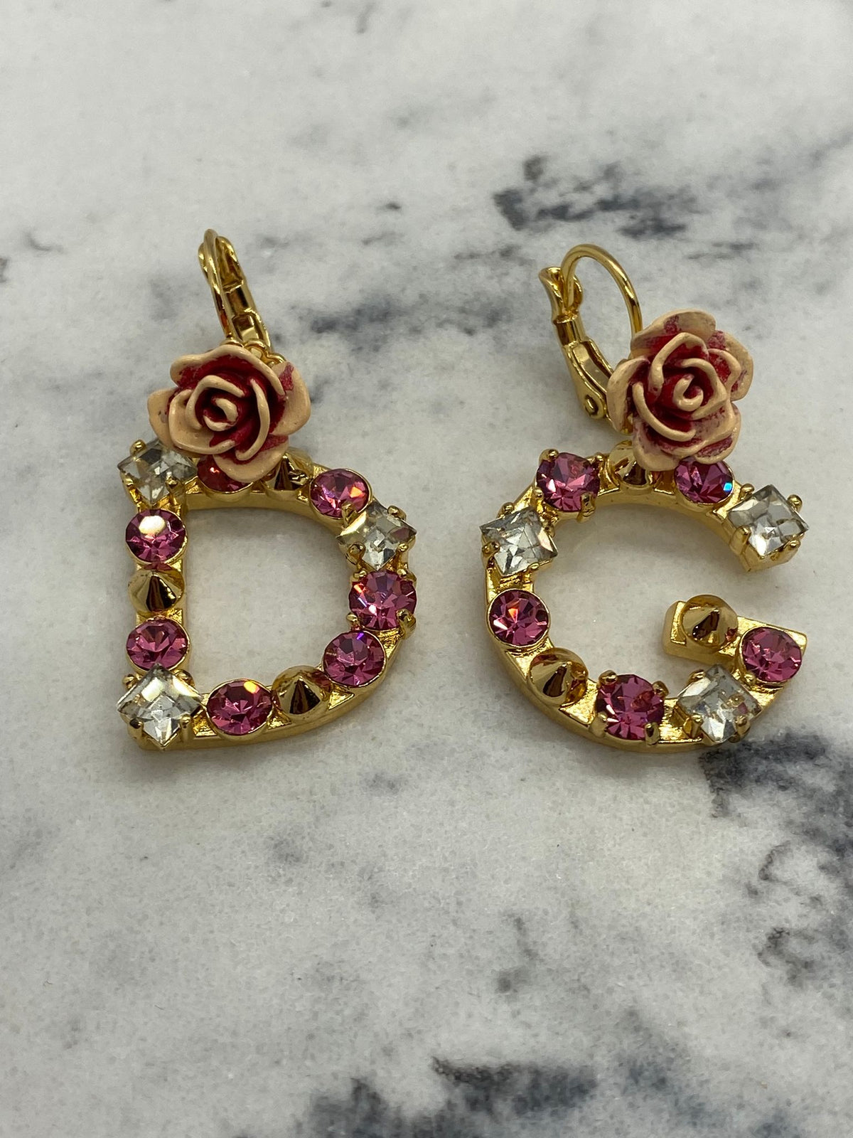 DOLCE & GABBANA D&G Vintage Rhinestone Earrings - Pre owned