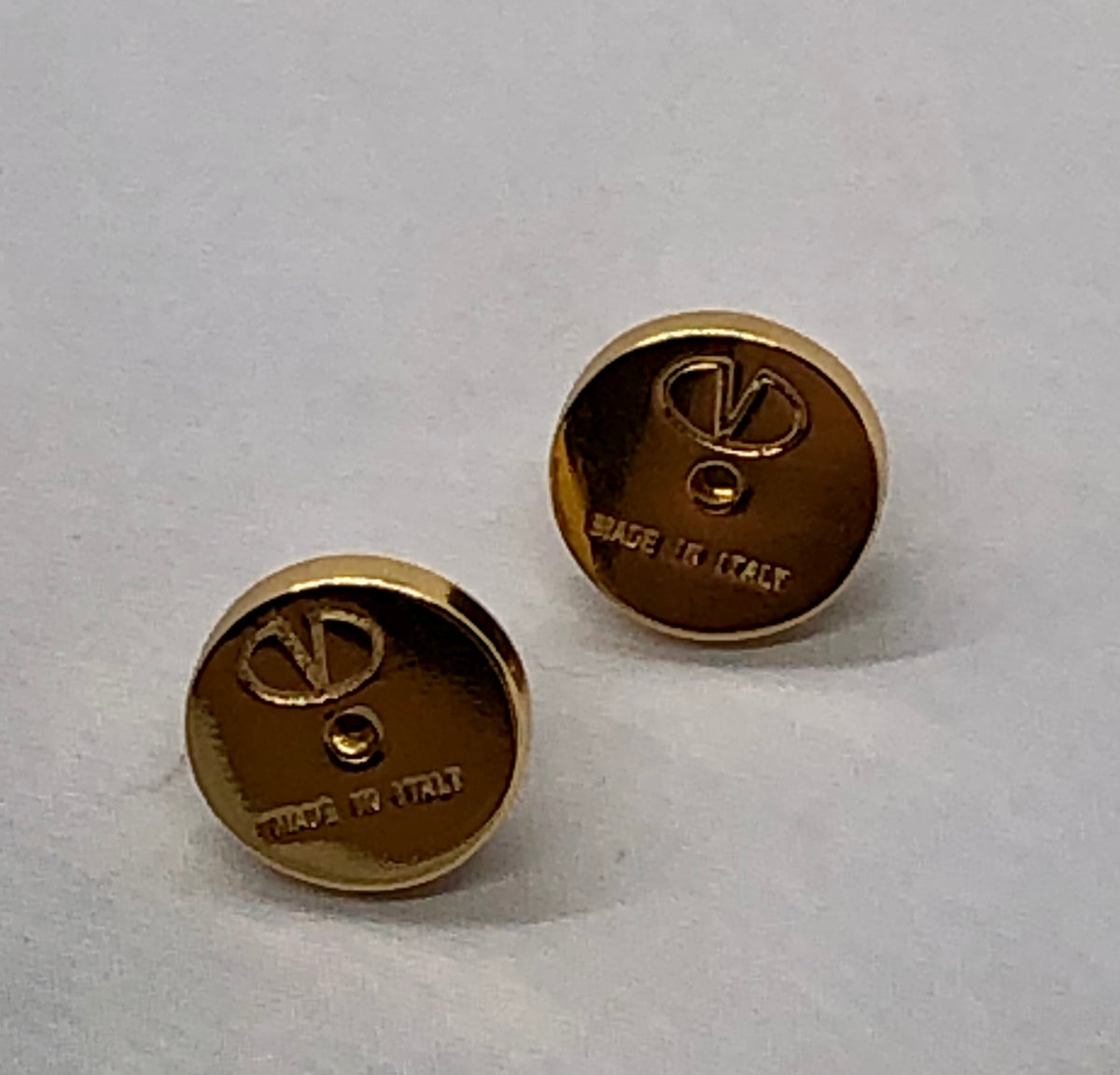 VALENTINO V Clear Rhinestone Earrings - Pre owned