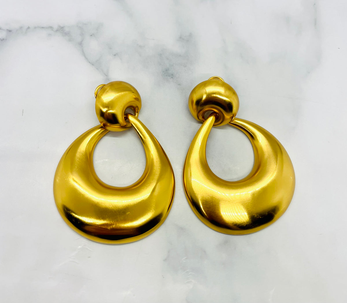 YVES SAINT LAURENT Clip On Statement Earrings - Pre owned