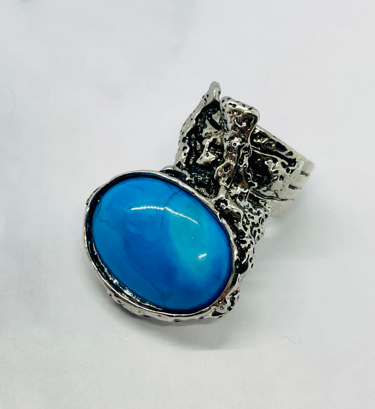 YSL YVES SAINT LAURENT Vintage Stone Ring Size 6 - Pre owned