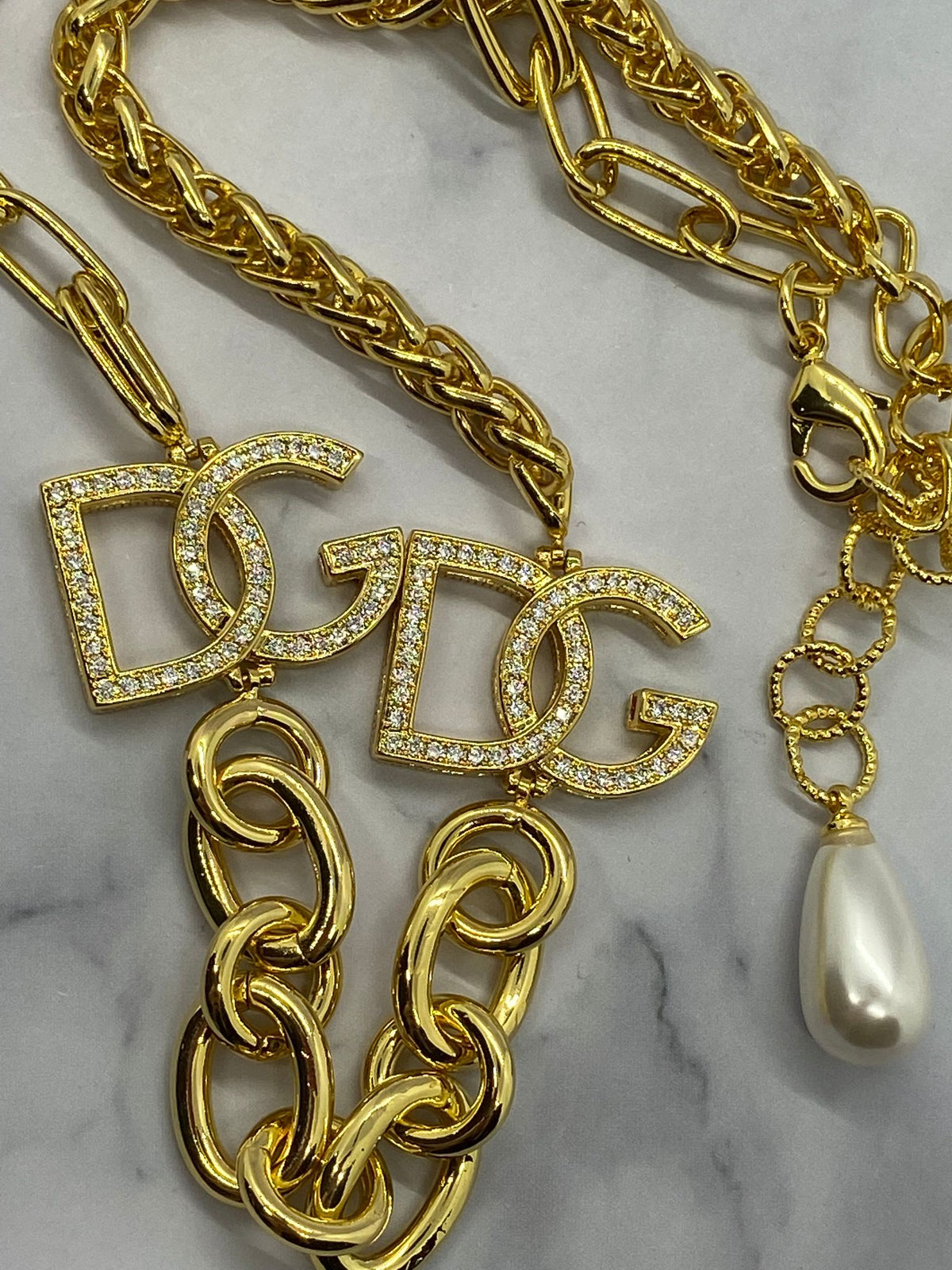 DOLCE & GABBANA Gold Statement Necklace - Pre owned