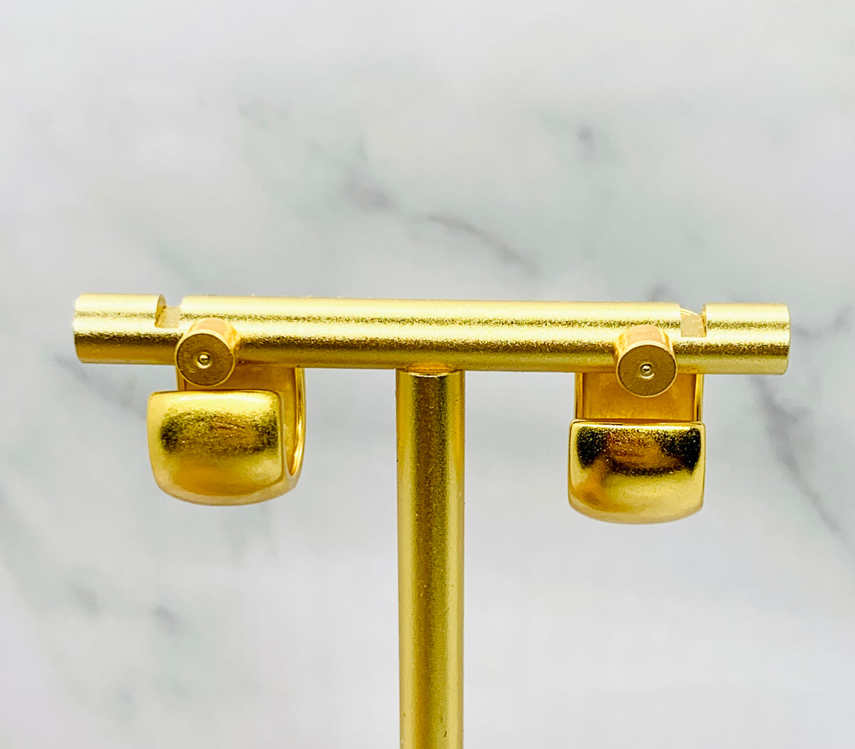 BALENCIAGA Monogram Hug Earrings - Pre owned