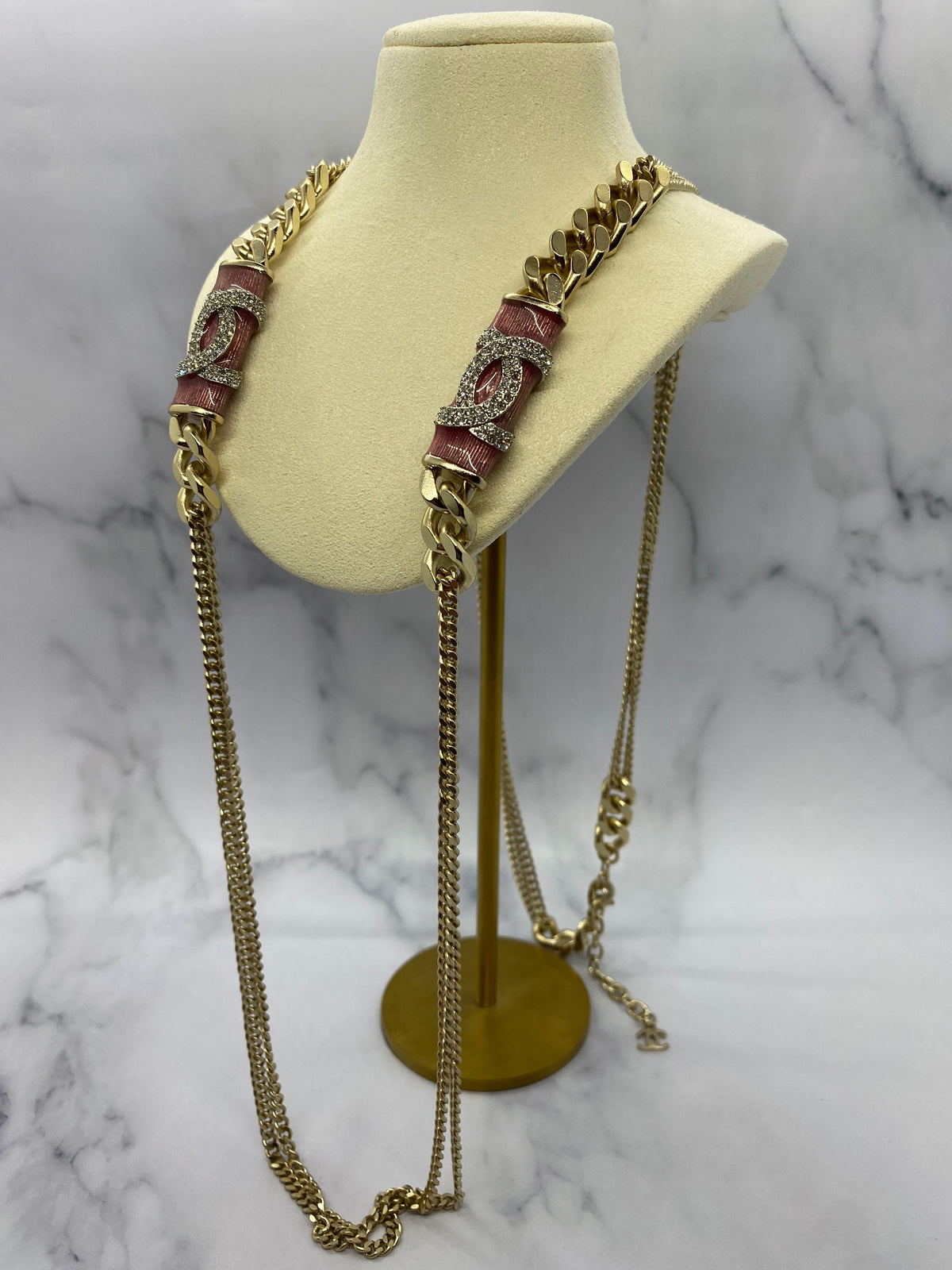 CHANEL CC Statement Chain Necklace - USED