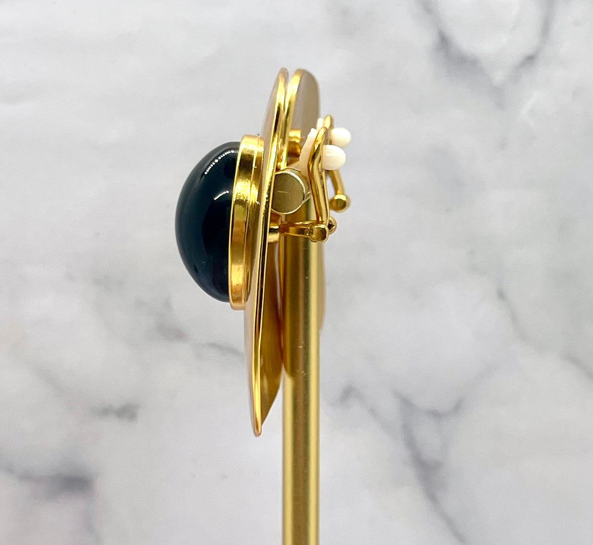 YVES SAINT LAURENT Statement Clip On Earrings - Pre owned