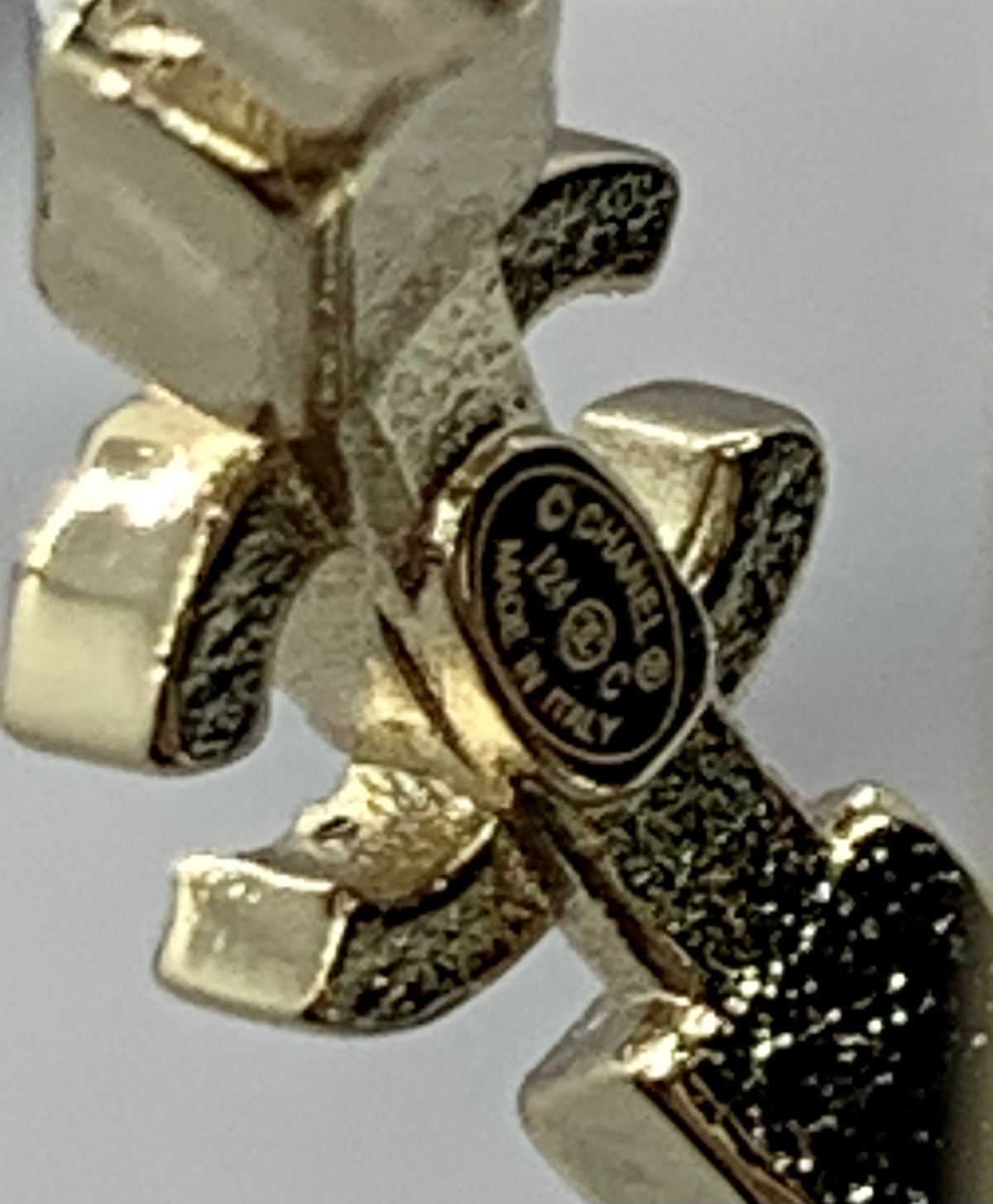 CHANEL CC Rhinestone Hoop Earrings - Pre owned