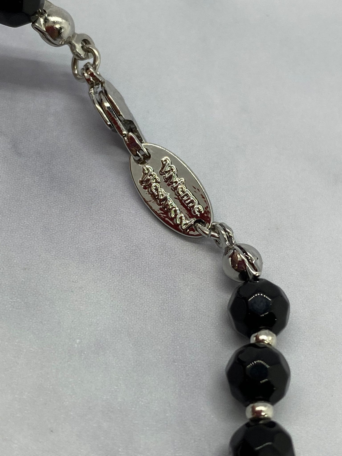 VIVIENNE WESTWOOD Black Beaded Orb Necklace - Pre owned