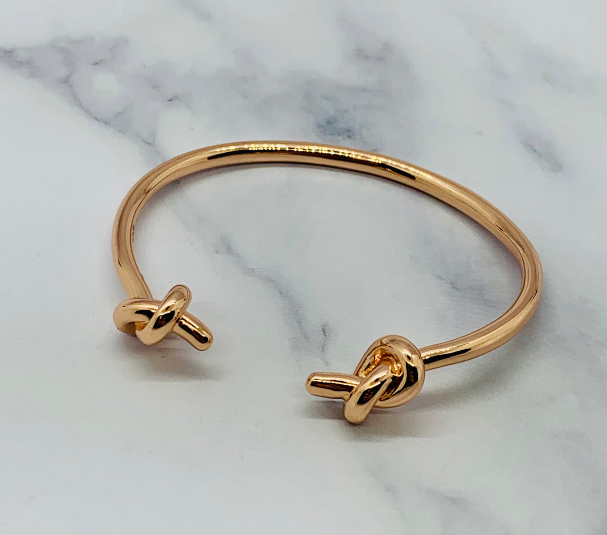 CELINE Rose Gold Knot Bangle Bracelet - Pre owned