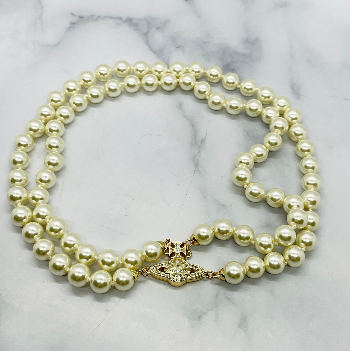 VIVIENNE WESTWOOD Pearl Choker Necklace - Pre owned