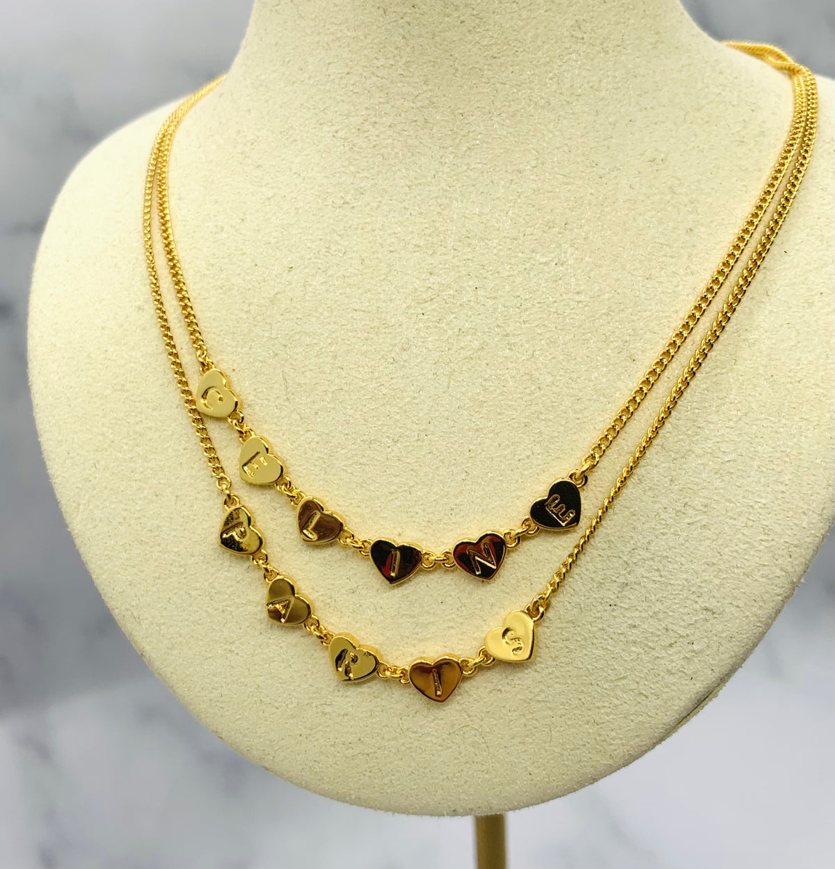Auth CELINE Paris Heart Necklace - Pre owned