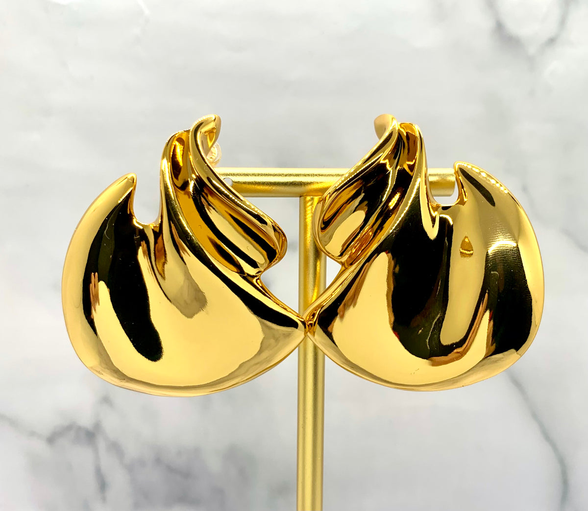 YSL YVES SAINT LAURENT Clip On Statement Earrings - Preowned