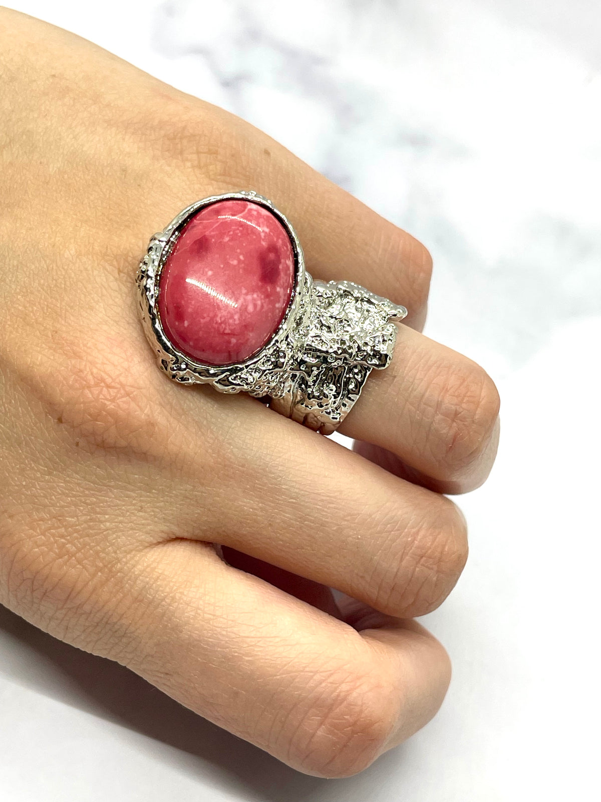 YSL YVES SAINT LAURENT Vintage Stone Ring Size 7 - Pre owned