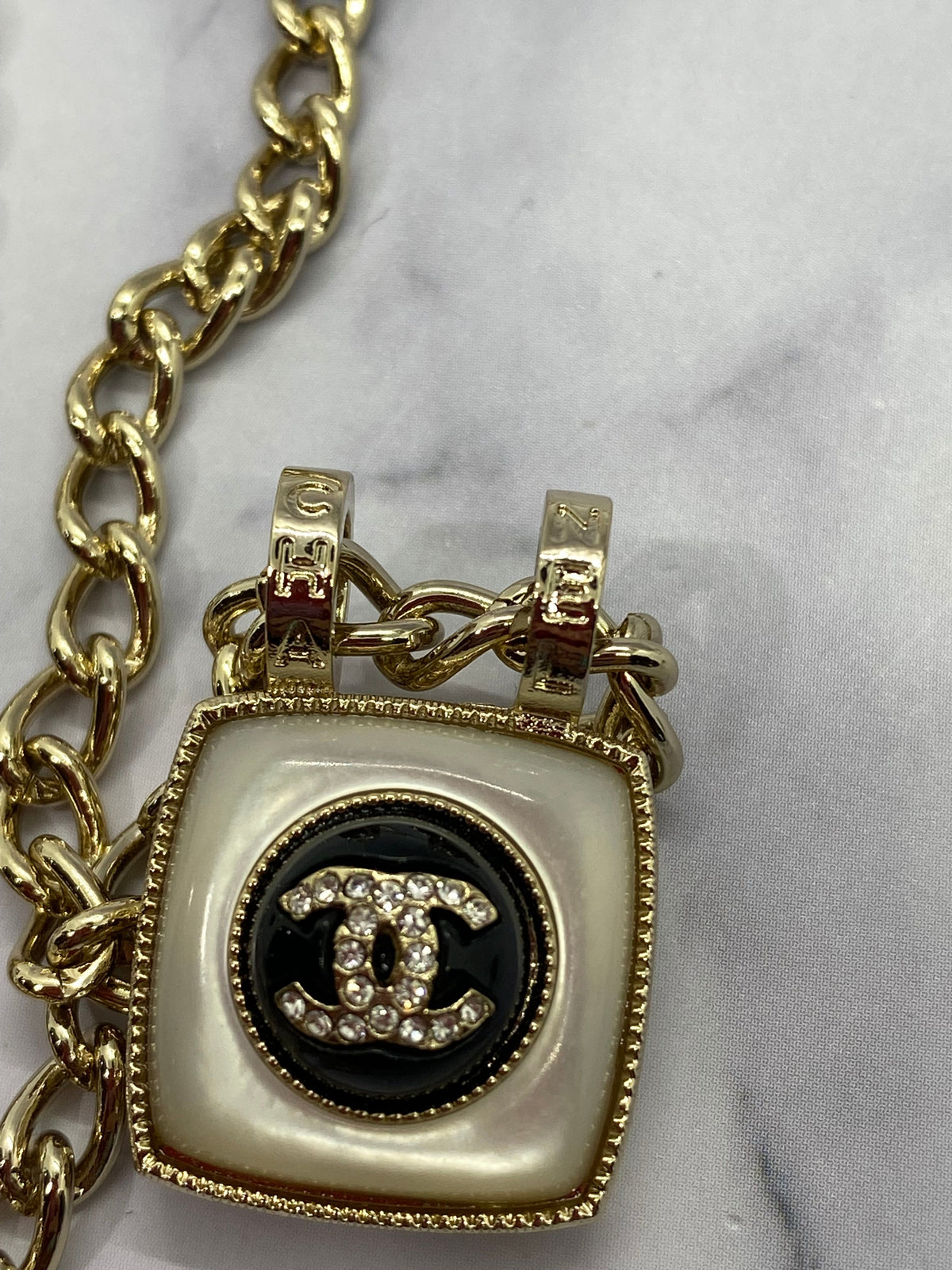 CHANEL CC Lipstick Charm Necklace - Pre owned