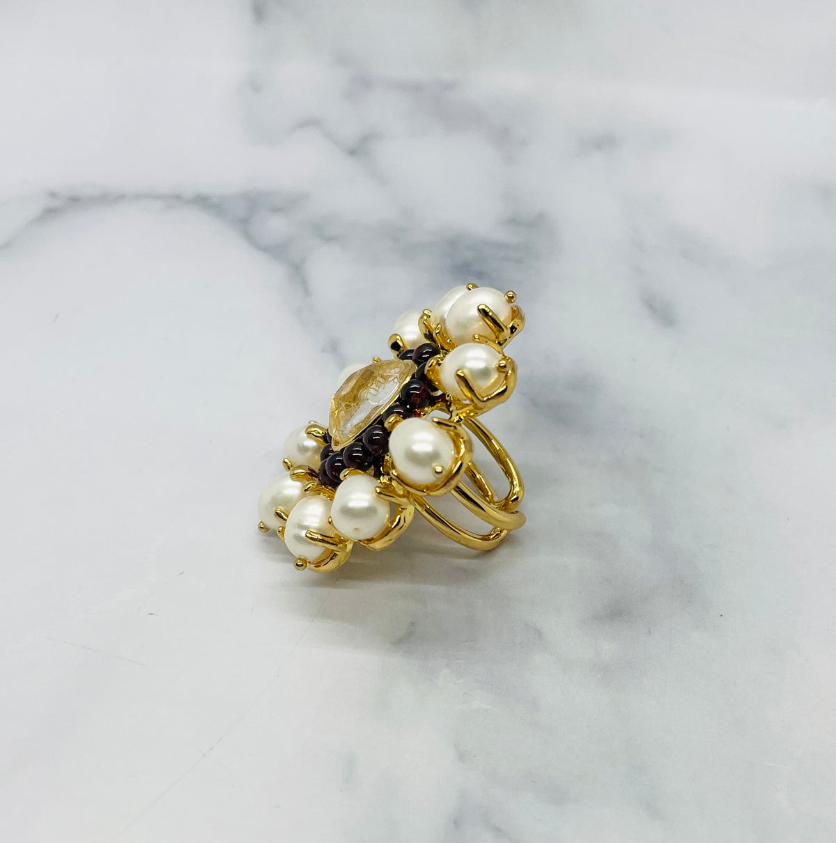 GOOSSENS Paris Adjustable Statement Ring - Pre owned