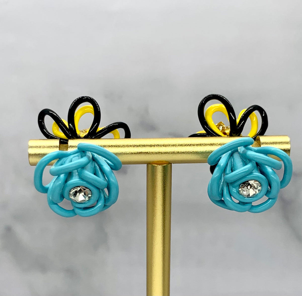 BOTTEGA VENETA Flower Earrings - Pre owned