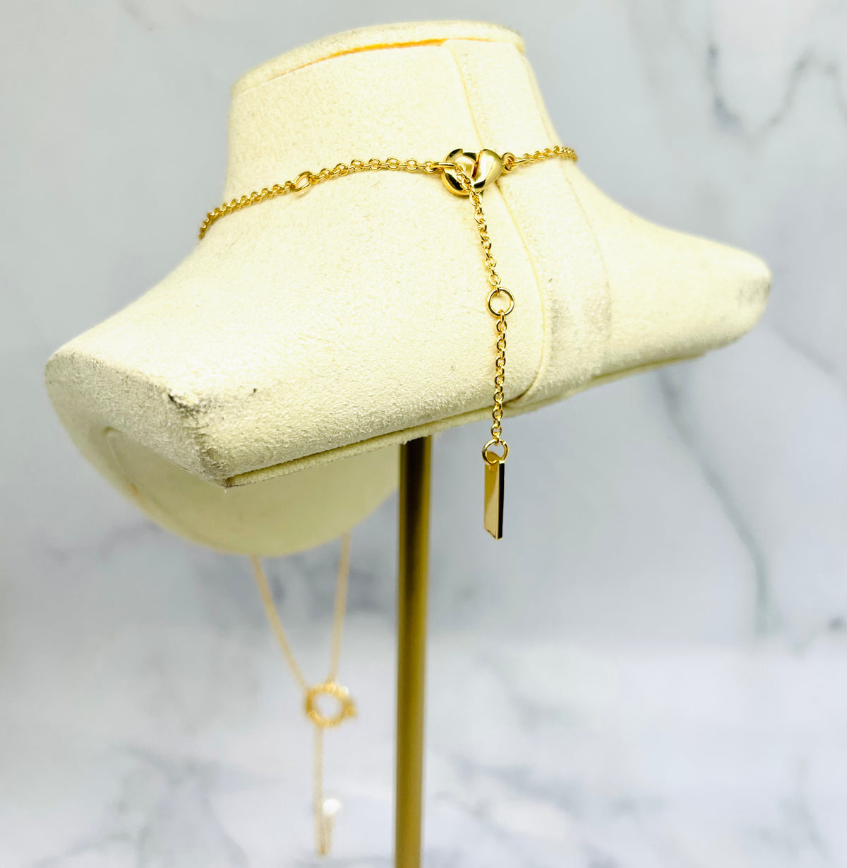 CHLOE Pearl Lariat Statement Necklace - Pre owned