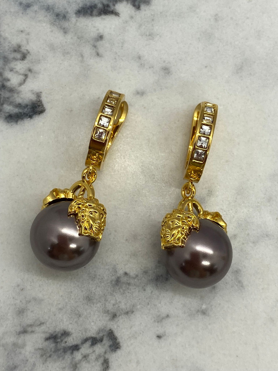 VERSACE Medusa Pendant Earrings - Pre owned