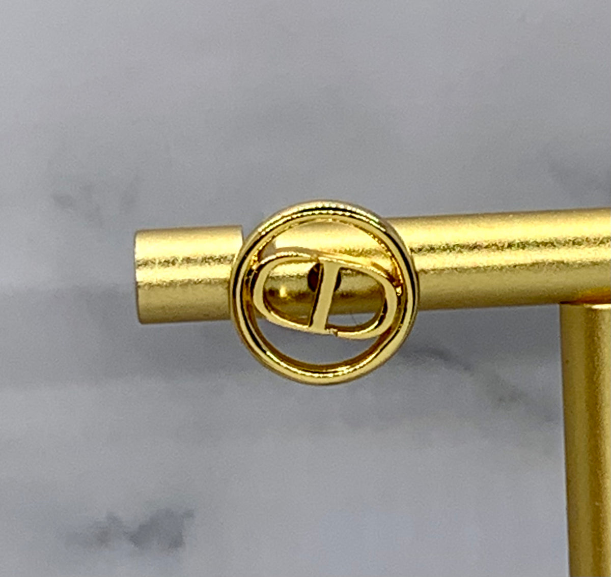CHRISTIAN DIOR CD Circle Earrings - Pre owned