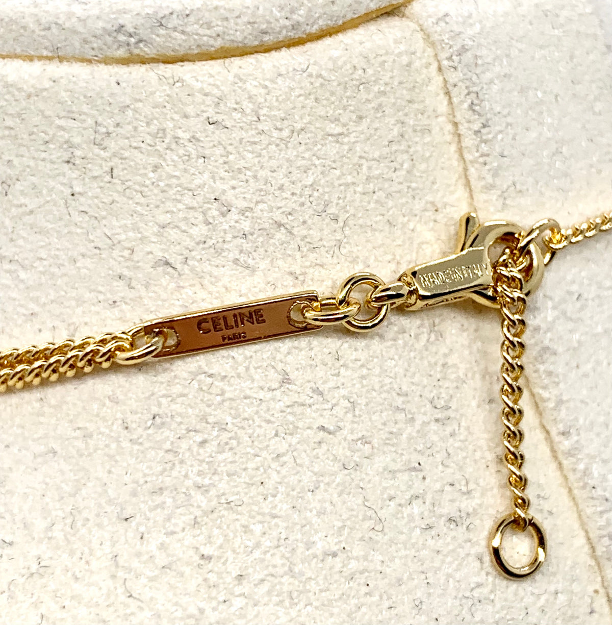 Auth CELINE Paris Heart Necklace - Pre owned