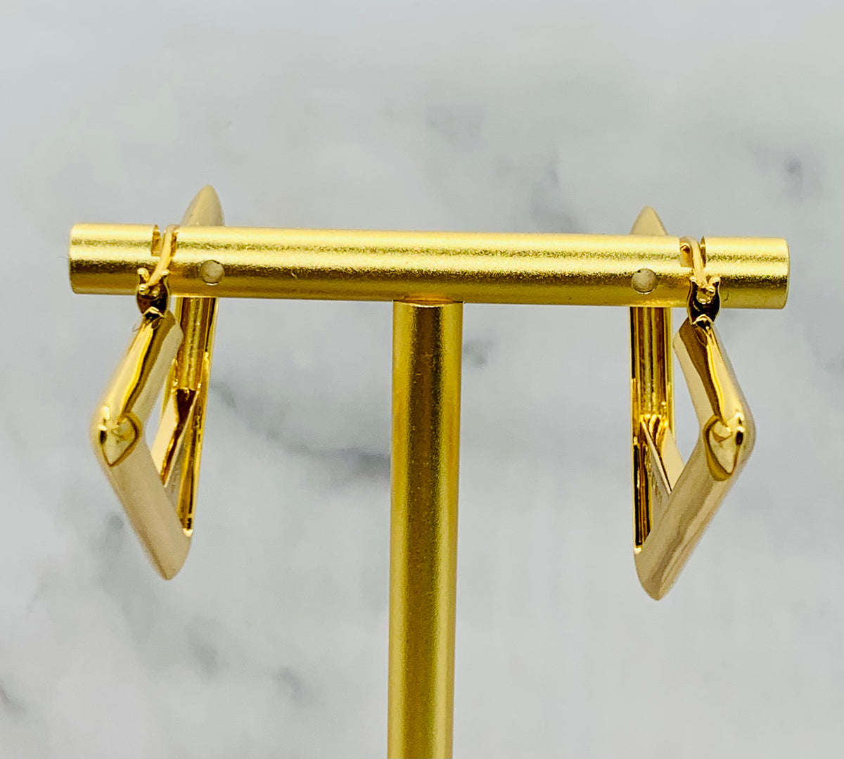 PRADA Monogram Hoop Earrings - Pre owned