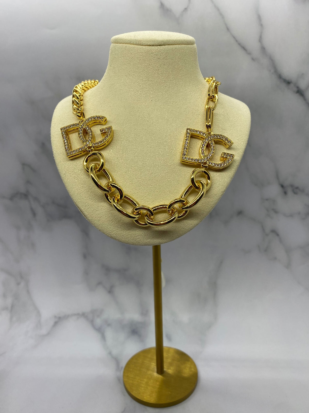 DOLCE & GABBANA Gold Statement Necklace - Pre owned