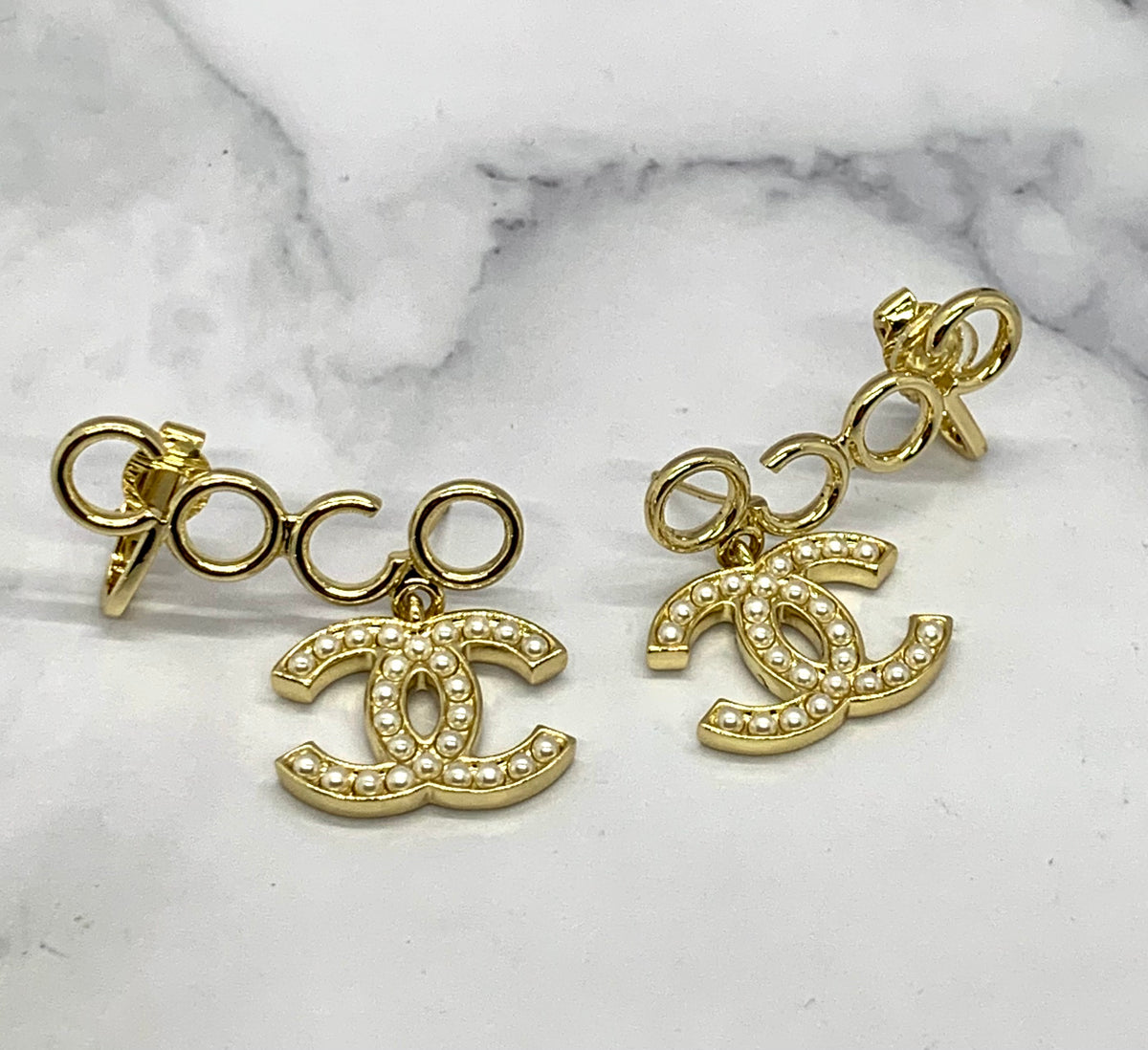 CHANEL CC Coco Climber Earrings - Pre owned
