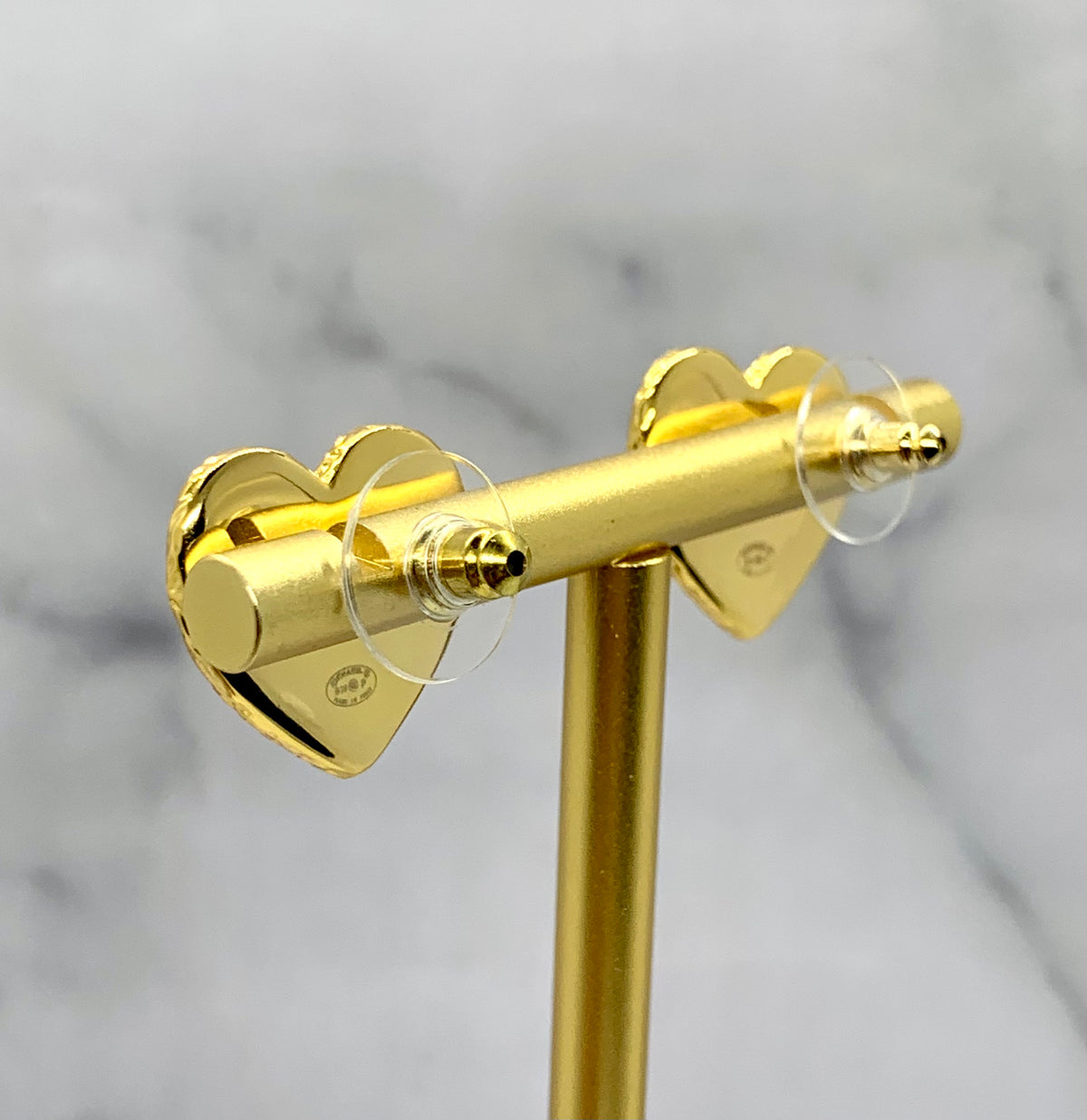 CHANEL CC Heart Earrings - Pre owned