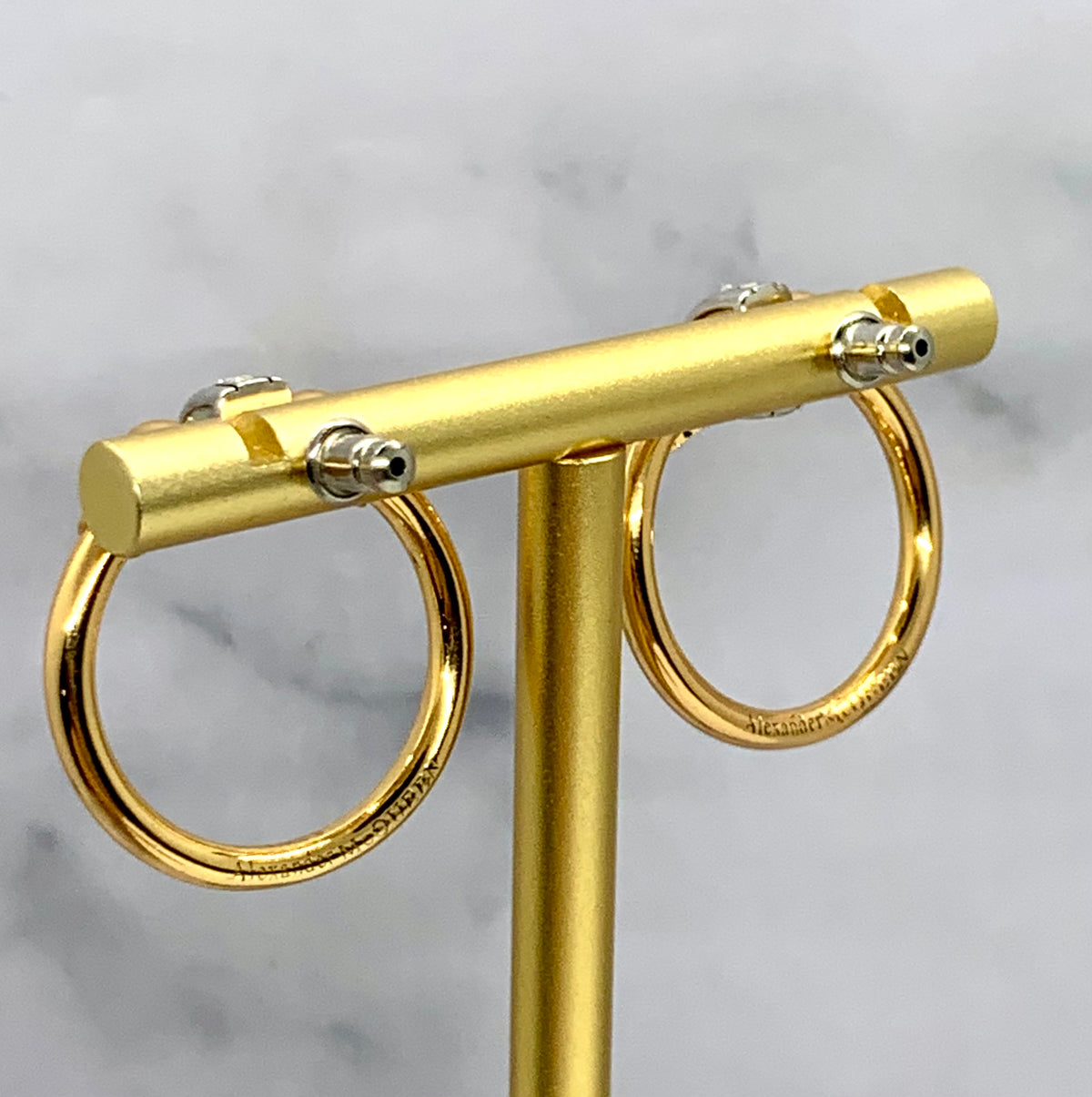 ALEXANDER MCQUEEN Skull Hoop Earrings - Pre owned