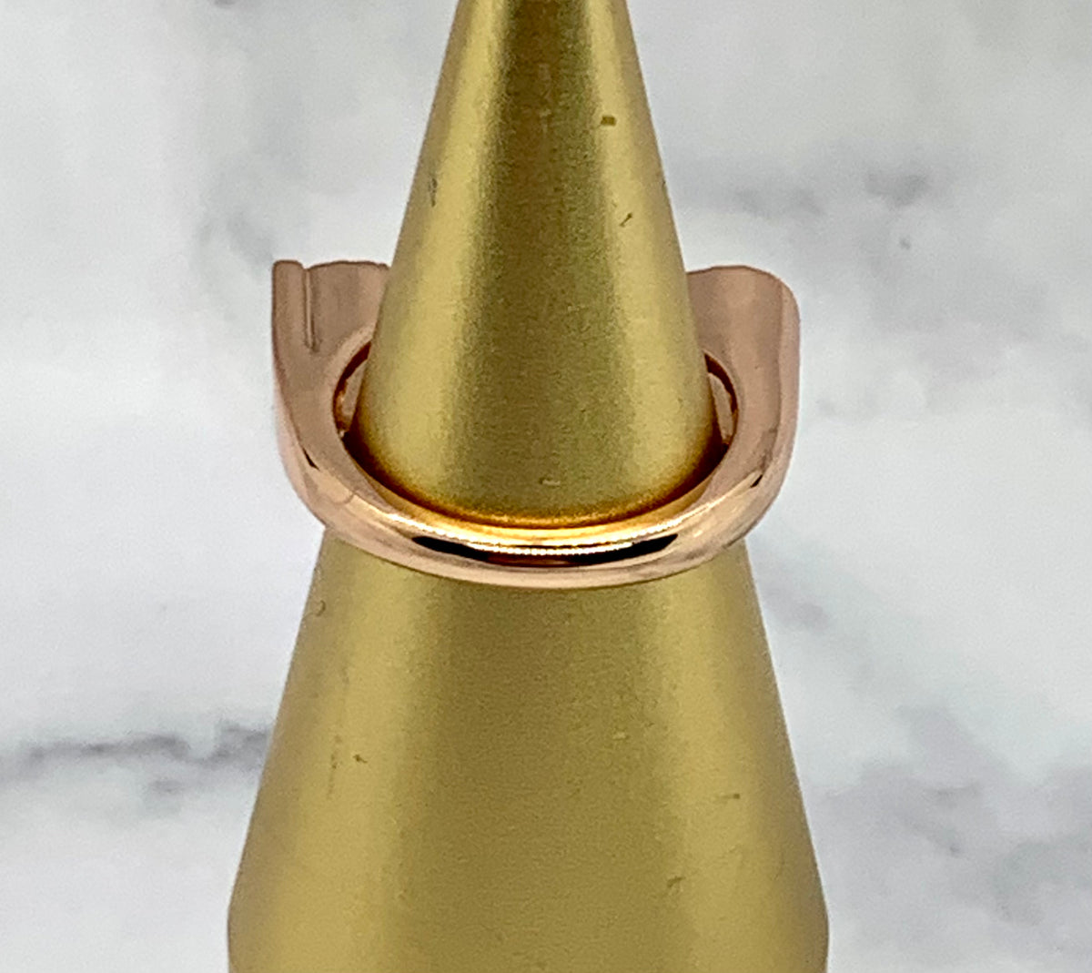 GUCCI Rose Gold Rhinestone Ring Size 7 M - Pre owned