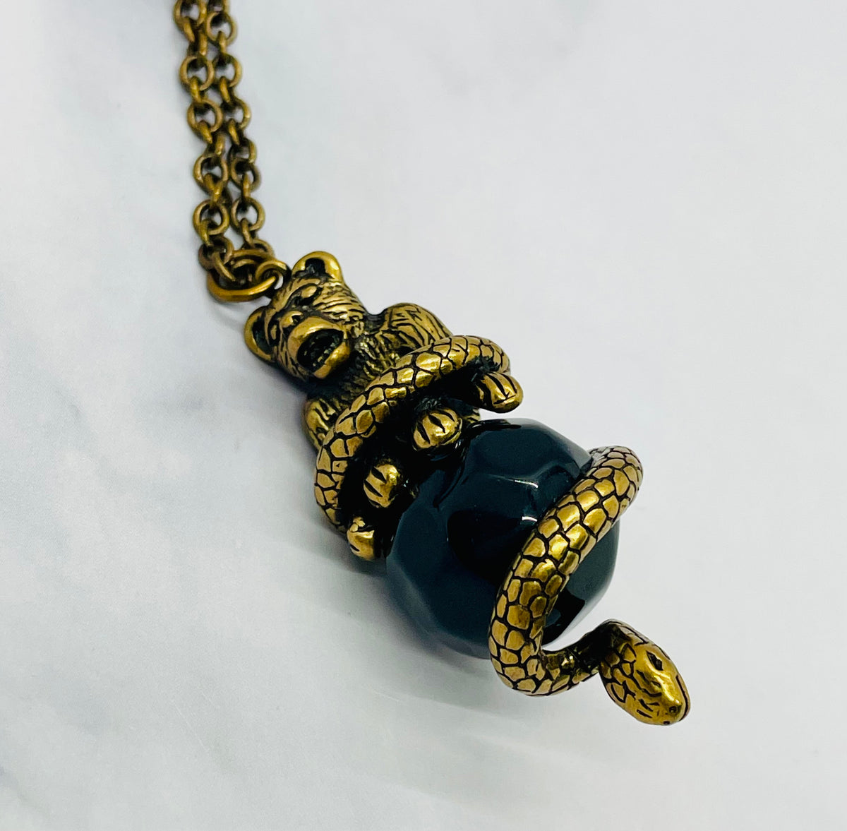 CHRISTIAN DIOR Exotic Monkey Pendant Necklace - Pre owned