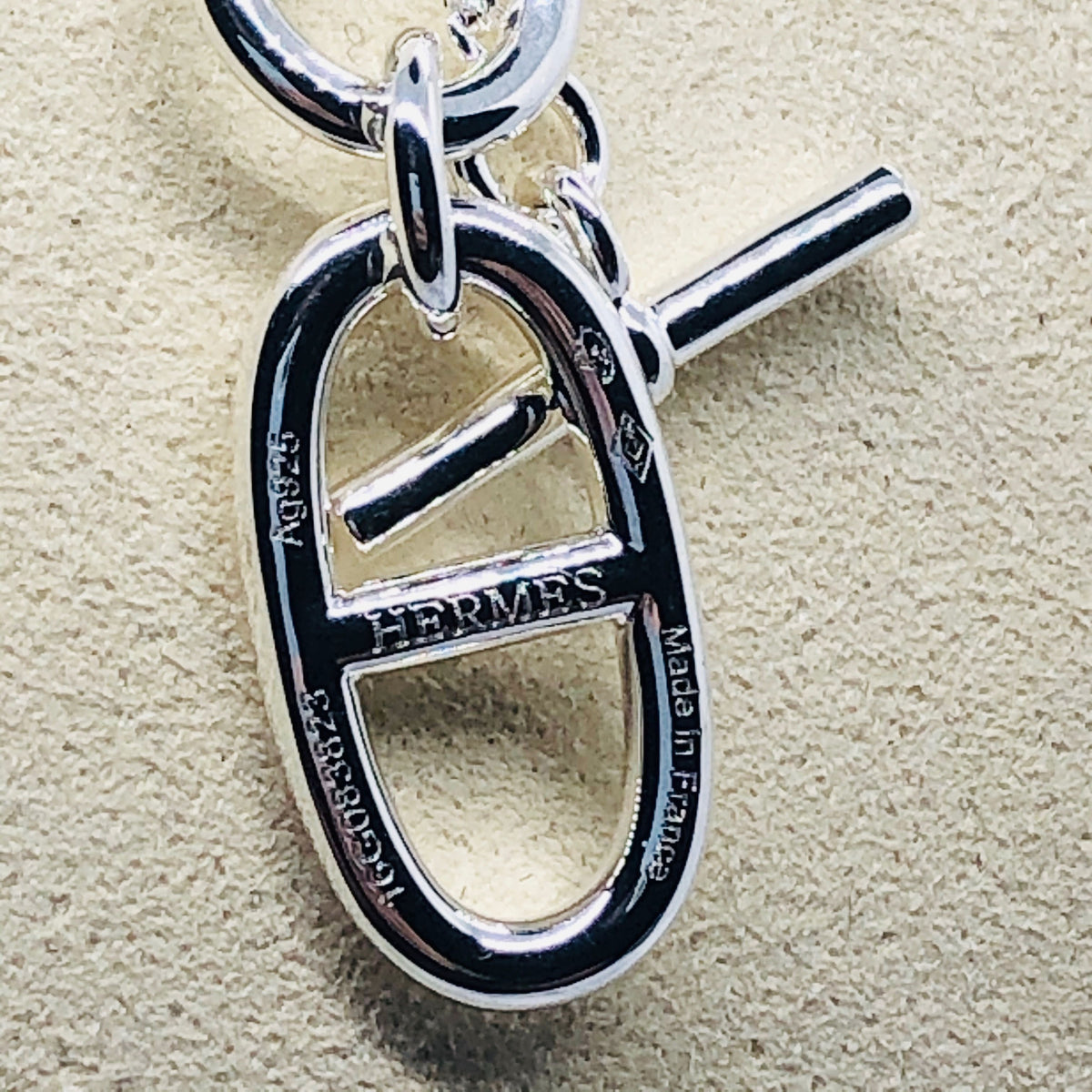 Hermes Silver Chaine D'ancre Amulet Necklace - Pre owned