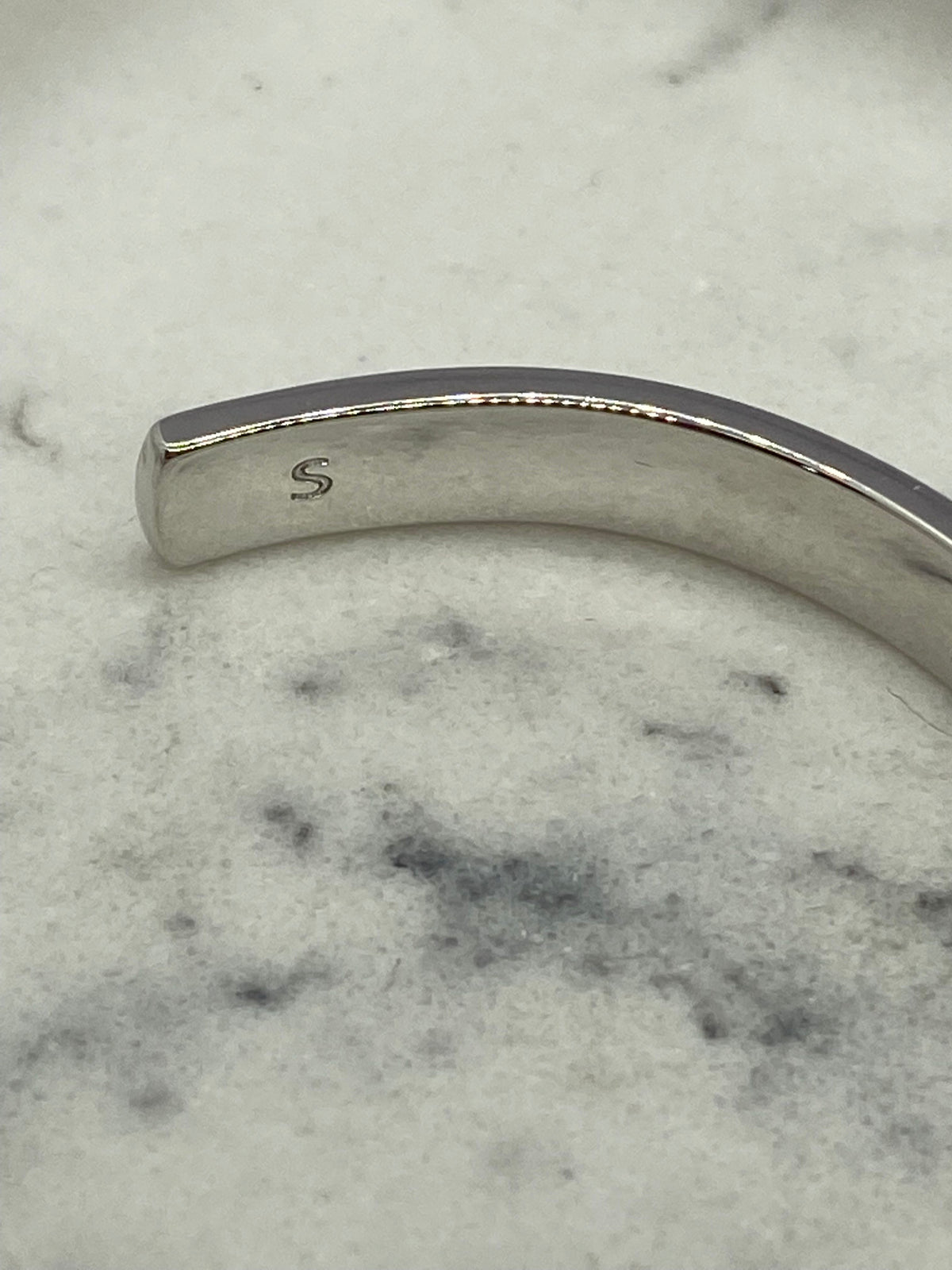 FENDI Silver Tone Rhinestone Cuff Bracelet - Pre owned